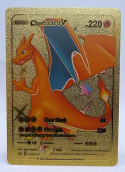 Carte POKEMON DORE - ANGLAISE US Neuf Charizard V - Image 1