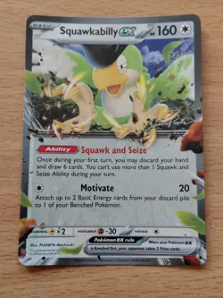 Pokemon TCG Squawkabilly Ex Paldea Evolved 2024 World Championship Deck - Image 1