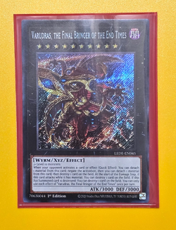 YUGIOH Secret Rare Vaudras, The Final Bringer Of The End Times LEDE-EN045. NM+ - Image 3