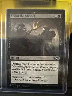 Magic MTG Shoot the Sheriff OTJ 0106 Uncommon - NM condition - Image 1