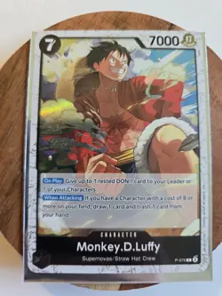 Monkey.D.Luffy (P-075) (V.1) Promo Card One Piece TCG - Image 1