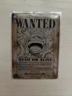One Piece OP09 EN Monkey.D.Luffy Wanted Alternate Art #119 OP05-119 - Image 1