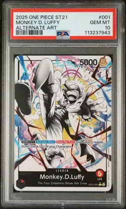 Monkey D. Luffy English One Piece ST21-001 Gear 5 2025 Alternate Art - Image 1