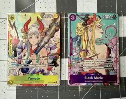 Yamato and Black Maria ST13-016/OP08-74 Illustration sealed promos One Piece - Image 1