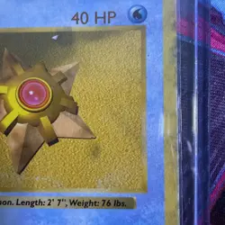 1st Edition Shadowless Staryu 65/102 Base Set Pokemon Card WOTC 1999 HP - Image 3