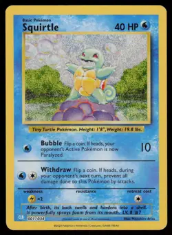 Squirtle Holo Classic Collection Trading Card Game Classic 001/034 NM Pokemon - Image 1