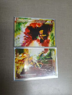 Ho-Oh Legend Pokemon Card Top and Bottom - Image 1