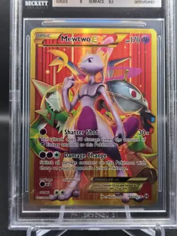 Pokemon 2015 XY Breakthrough Mewtwo EX Full Art Secret Rare Card 164/162 BGS 7.5 - Image 2