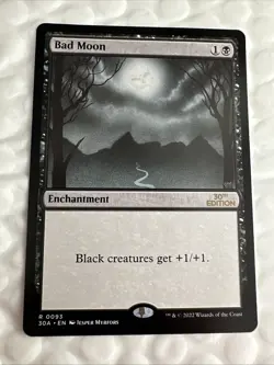 Mtg 30th Modern Frame Bad Moon - Image 1