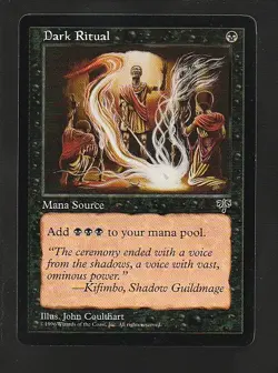 MTG Mirage Dark Ritual - Image 1