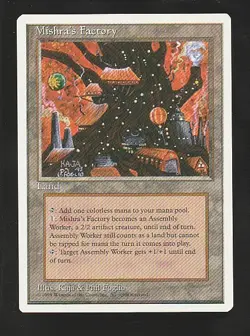 MTG 4th Edition Mishra's Factory (Autumn) - Image 1