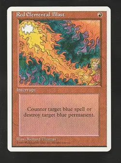 MTG 4th Edition Red Elemental Blast - Image 1