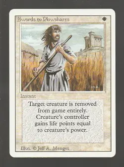 MTG Revised Swords to Plowshares - Image 1