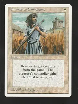 MTG 4th Edition Swords to Plowshares - Image 1
