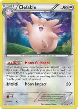 Clefable 98/135 B&W Plasma Storm RARE MINT! Pokemon - Image 1