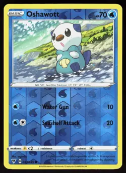 Oshawott 033/185 Common Vivid Voltage Pokemon Reverse Holo Lightly Played - Image 1