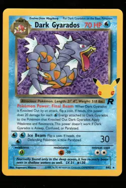 Pokemon Dark Gyarados Celebrations: Classic Collection #8/82 NM - Image 1
