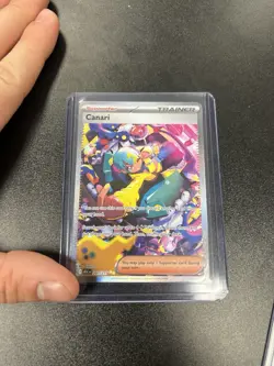 Pokemon Canari Trainer Supporter 291/217 ASCb Secret Rare Full Art Holo - Image 1