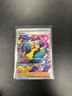 Pokemon Canari Trainer Supporter 291/217 ASCb Secret Rare Full Art Holo - Image 3