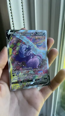 Pokemon TCG Galarian Slowking V 179/198 Chilling Reign Alt FA Holo UR - Image 3