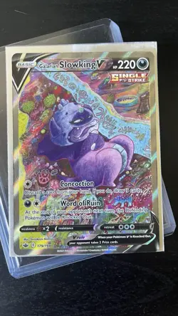 Pokemon TCG Galarian Slowking V 179/198 Chilling Reign Alt FA Holo UR - Image 4