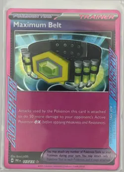 Pokemon Maximum Belt 117/131 Sv: Prismatic Evolutions Ace SPEC Rare Holo EN - Image 1