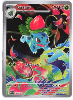 Ivysaur 134/132 Illustration Rare Mega Evolution Pokemon - Image 1