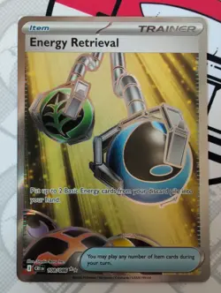 Pokemon Energy Retrieval Trainer-Item Full Art Holo CRI EN 108/086 - Image 1