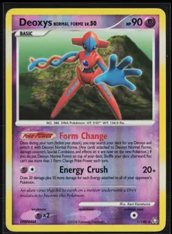 Deoxys Normal Forme 1/146 Holo Rare Legends Awakened Pokemon Reverse Holo MP - Image 1