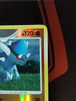 Pokemon Diamond & Pearl Mysterious Treasures Rare Rampardos 33/123 Reverse Holo - Image 3