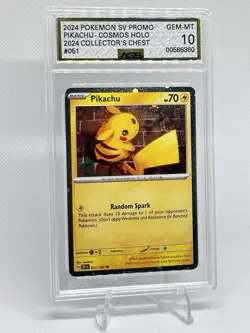 Pokemon Pikachu Cosmos Holo Promo AGS 10 051/162 70HP Collector's Chest 2024 - Image 1