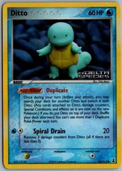 POKEMON - DITTO EX DELTA SPECIES 64 RARE SQUIRTLE - 64/113 LP - Image 1