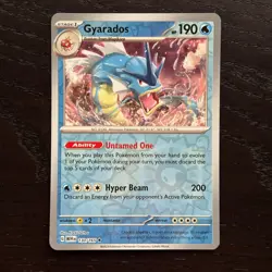 Gyarados 130/165 Pokemon 151 Scarlet & Violet Reverse Holo Rare NM - Image 1