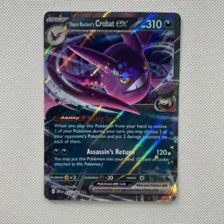 Team Rocket's Crobat ex 122/182 Sv10: Destined Rivals Holo NM Pokemon TCG - Image 1