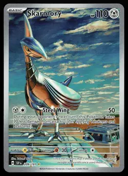 Skarmory 209/191 Holo Illustration Rare Surging Sparks Pokemon Card - Image 1