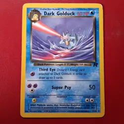 Dark Golduck 37/82 Team Rocket Regular Wotc Pokemon Card Mp Quick Shipping - Image 1