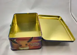 Pokemon Metal Lunch Box - Pikachu Eevee (NO CARDS) - Image 2