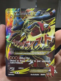 Mega M Lucario Ex 55a/111 Furious Fists Ultra Rare Full Art Holo Pokemon Card - Image 1