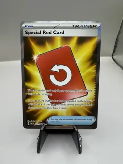 Pokemon TCG Full Art Special Red Card English Pokemon 113/086 NM Chaos Rising - Image 1