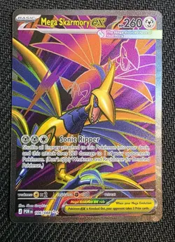Mega Skarmory EX 106/088 Ultra Rare Holo HP260 English Pokemon TCG Card - Image 1