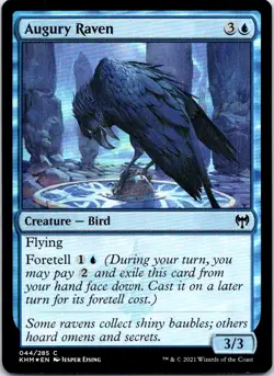 Augury Raven C Foil KHM Kaldheim 44 NM - Image 1