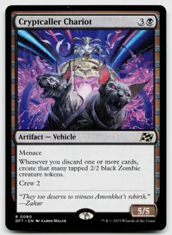 Cryptcaller Chariot #80 (NM) Aetherdrift DFT Magic MTG - Image 1