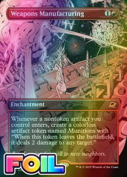 x1 Weapons Manufacturing FOIL EOE Edge of Eternities MTG 311 M/NM 1x - Image 1