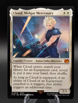 MTG: Cloud, Midgar Mercenary | Non-Foil | Final Fantasy | Pack Fresh NM | - Image 1