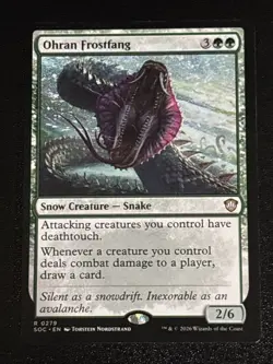 MTG Commander: Secrets of Strixhaven Ohran Frostfang 0279 NM Rare - Image 1