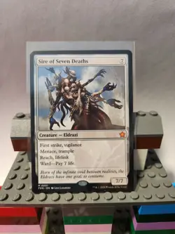 MTG Sire of Seven Deaths Mythic Rare #0001 Foundations - Image 1