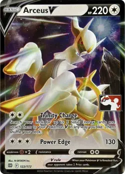 Pokemon Arceus V 122/172 Ultra Rare Prize Pack 3 Play Promo Near Mint - Image 1