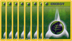8x Pokemon Basic Grass Energy 033/034 Holo Rare Classic Collection - Image 1