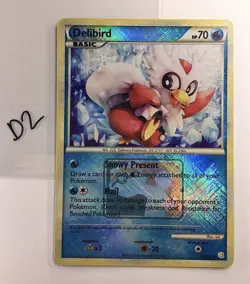 Delibird 39/123 Crosshatch Reverse Holo League Promo - Pokemon TCG English LP - Image 1