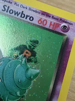 Dark Slowbro Holo Near Mint 1st Edition Pokemon Team Rocket #12 Swirl Pack Fresh - Image 3